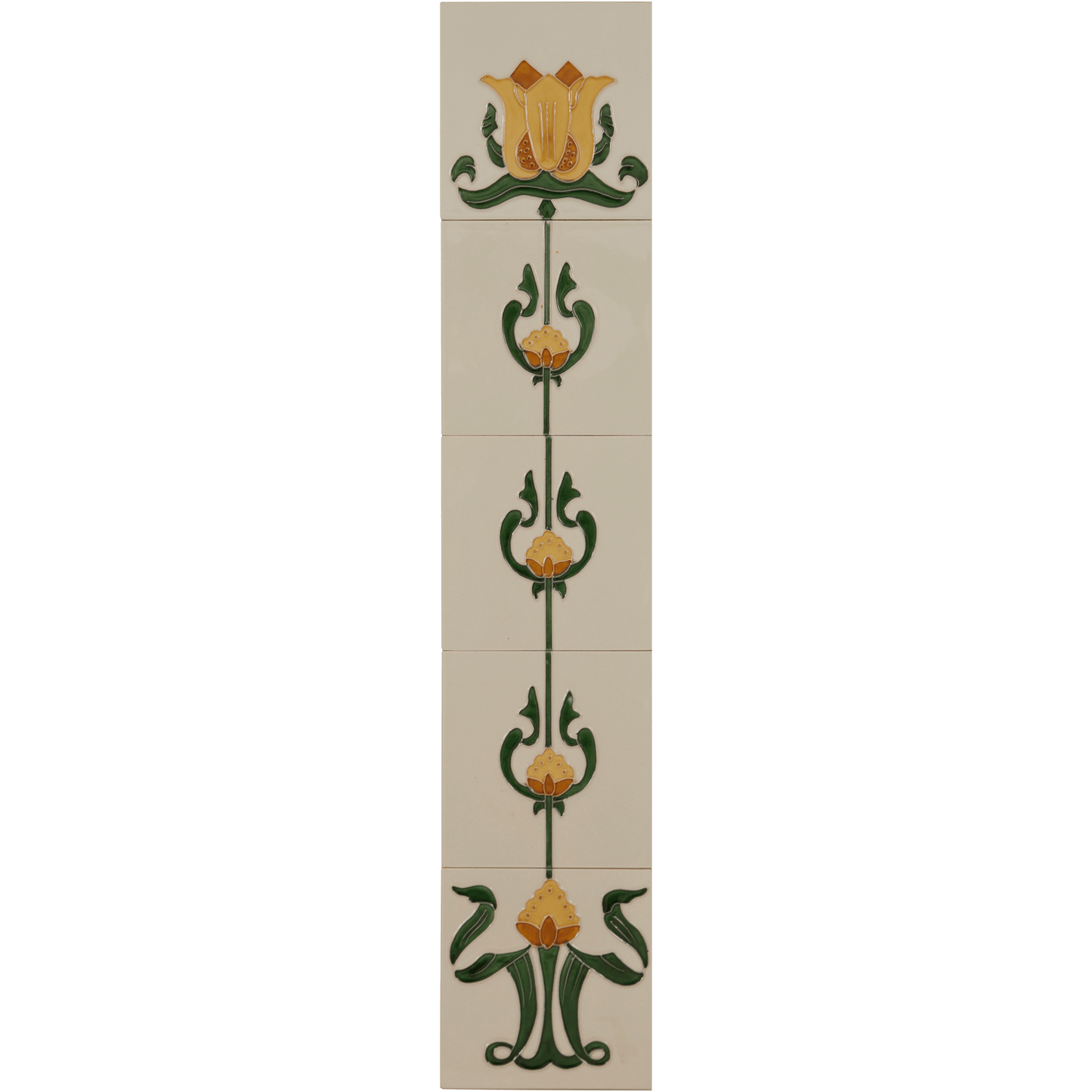 Hand Painted Art Nouveau Fireplace Tiles Set of 10 - Bilden Home & Hardware Market