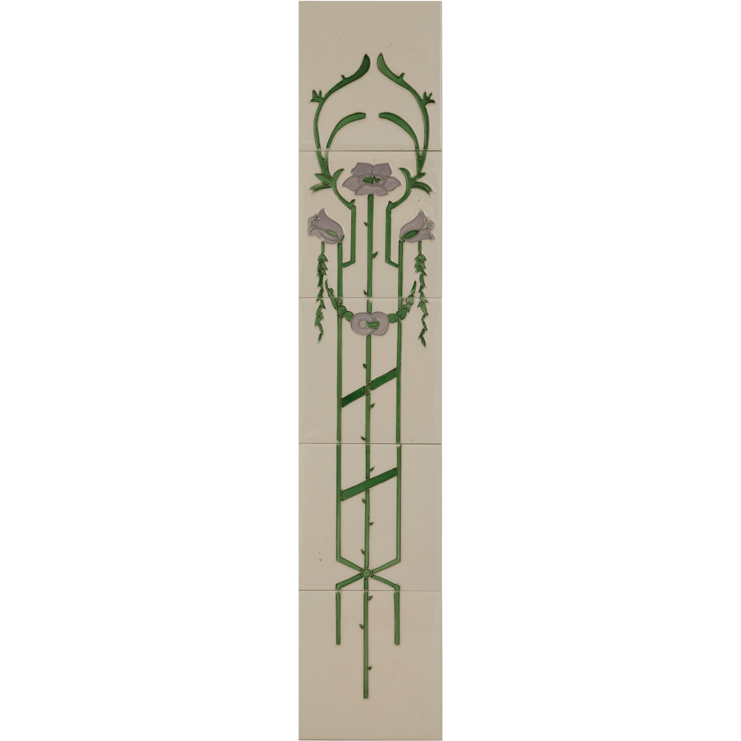 Hand Painted Art Nouveau Fireplace Tiles Set of 10 - Bilden Home & Hardware Market