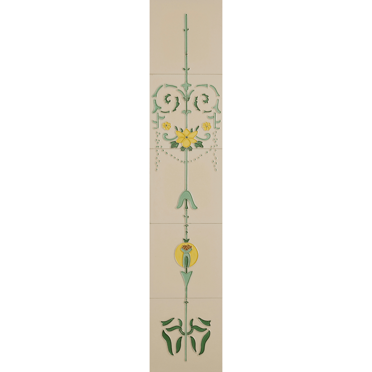 Hand Painted Art Nouveau Fireplace Tiles Set of 10 - Bilden Home & Hardware Market