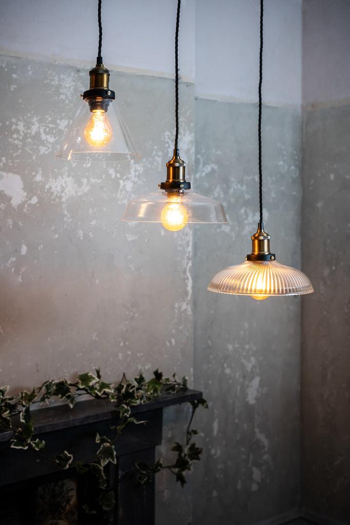 Industrial Clear Glass Pendant Light - Bilden Home & Hardware Market