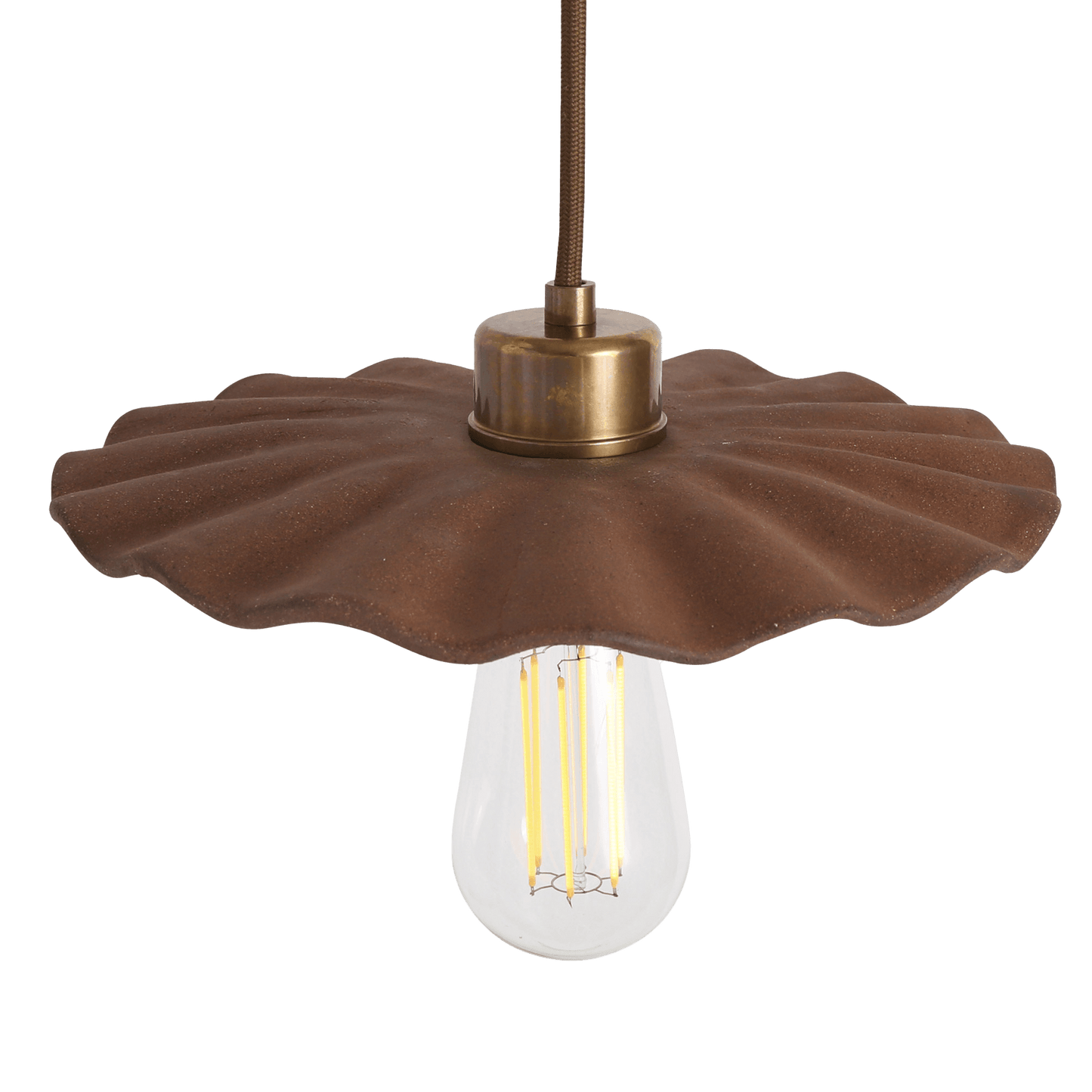 Kapok Ceramic Scallop Pendant Light - Bilden Home & Hardware Market