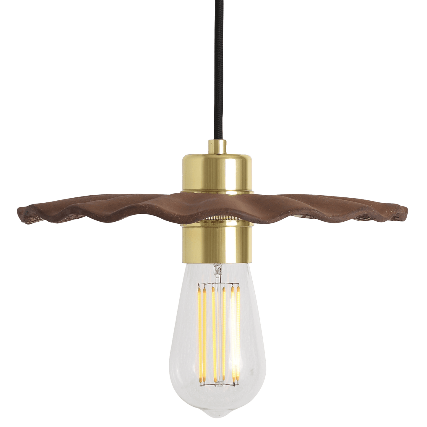 Kapok Ceramic Scallop Pendant Light - Bilden Home & Hardware Market