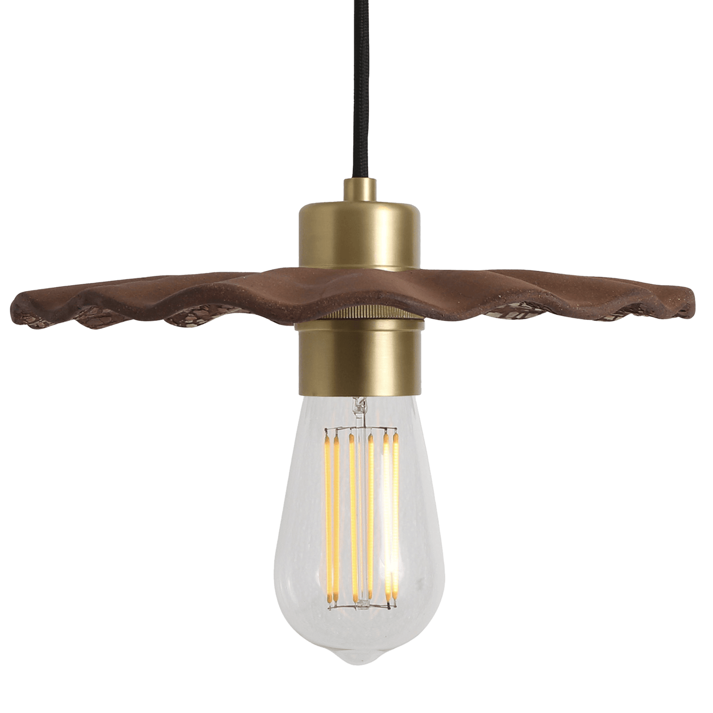 Kapok Ceramic Scallop Pendant Light - Bilden Home & Hardware Market