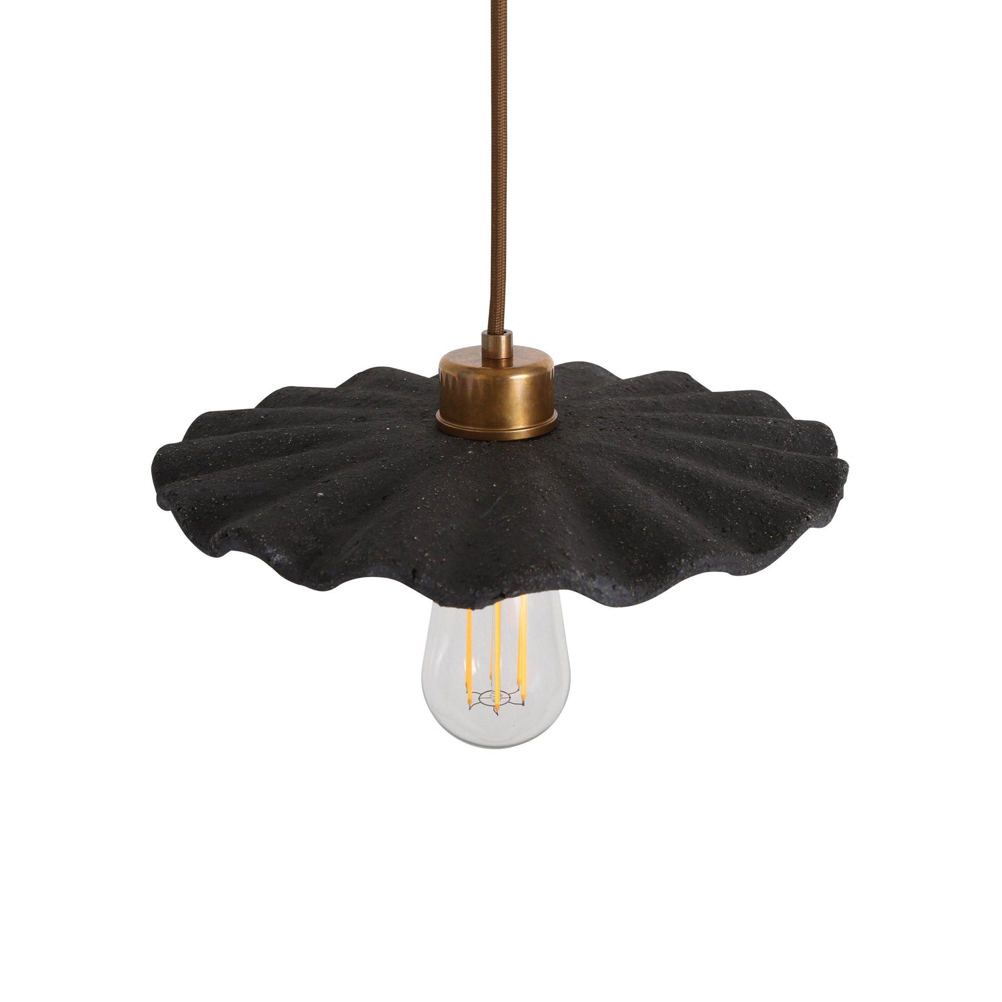 Kapok Ceramic Scallop Pendant Light - Bilden Home & Hardware Market