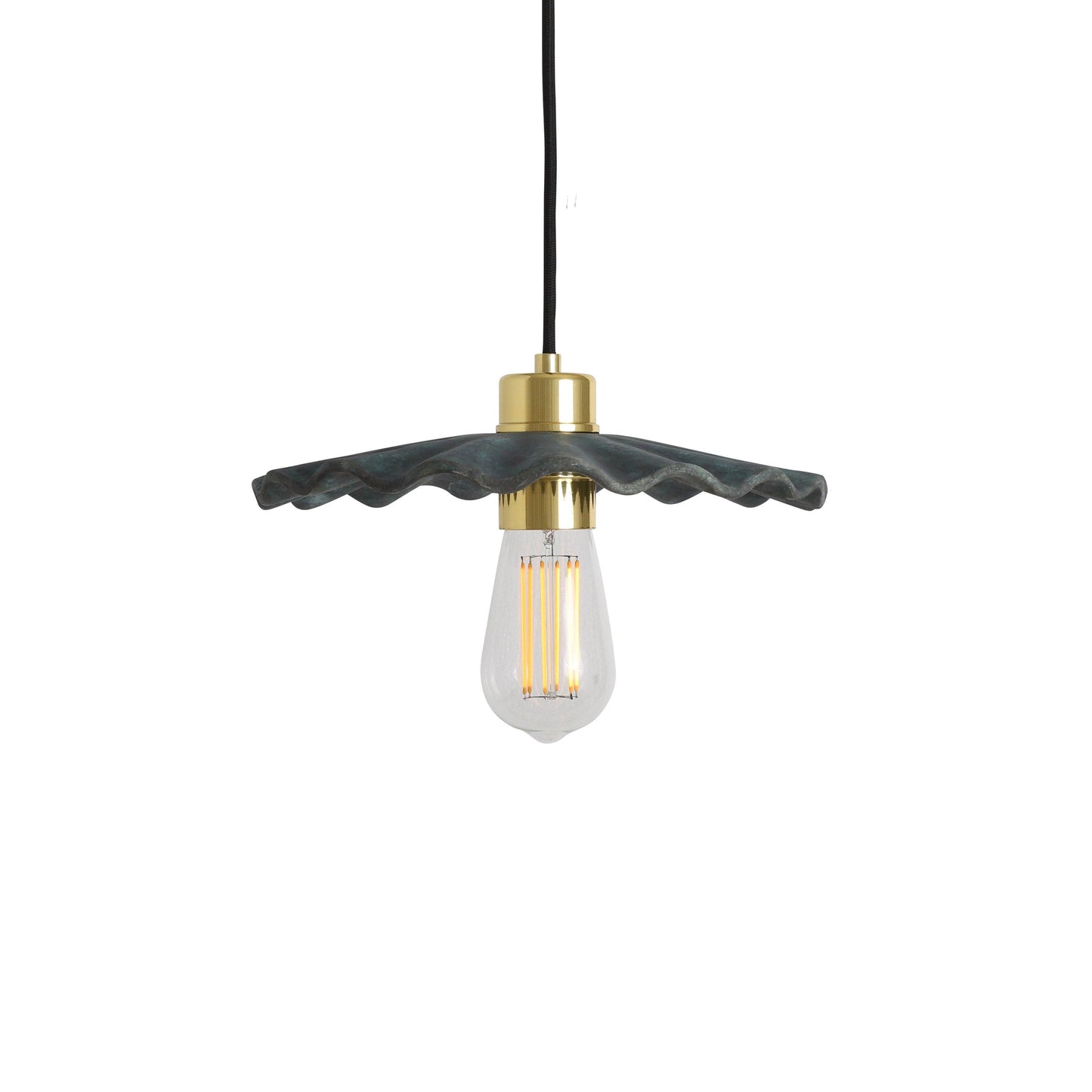 Kapok Ceramic Scallop Pendant Light - Bilden Home & Hardware Market
