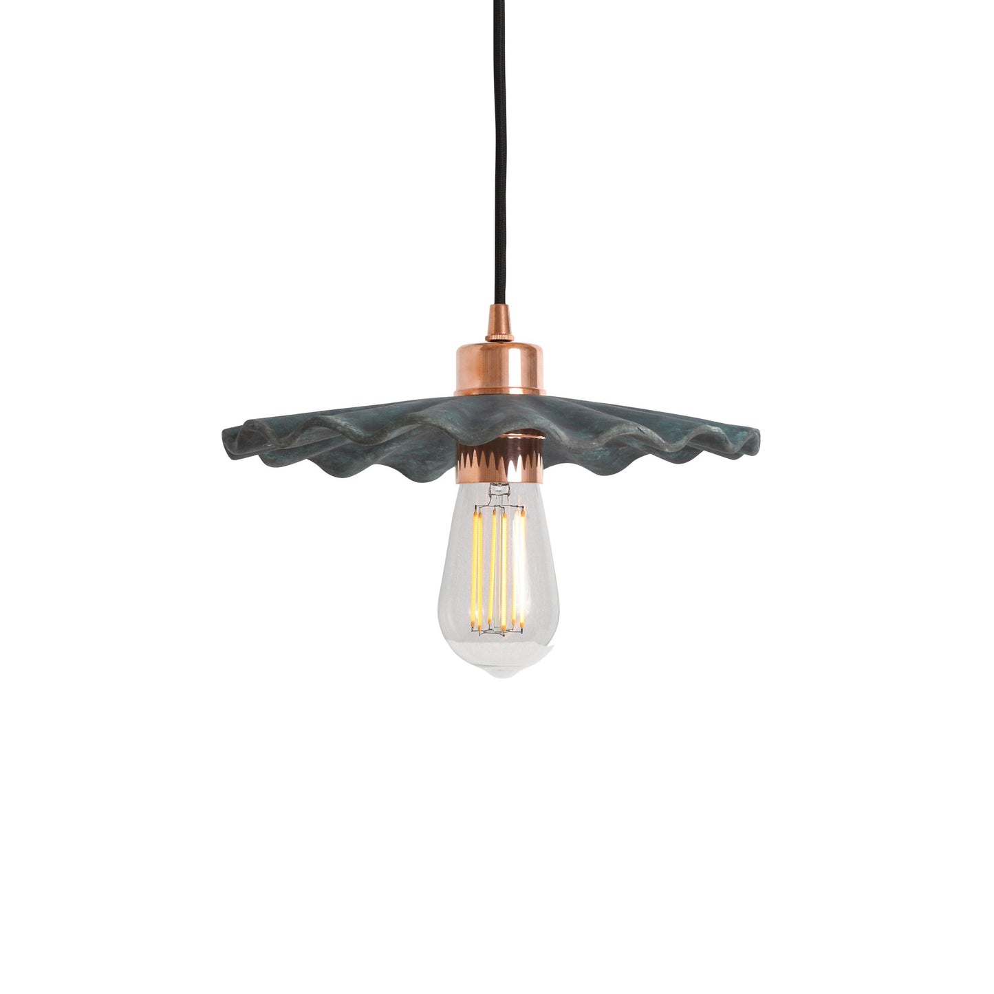 Kapok Ceramic Scallop Pendant Light - Bilden Home & Hardware Market