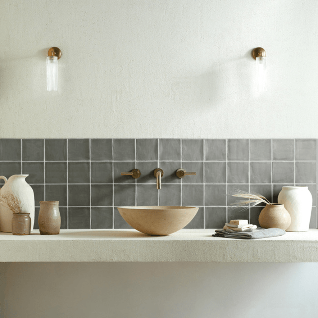 Limestone Grey Glazed Square Tiles - Bilden Home & Hardware Market