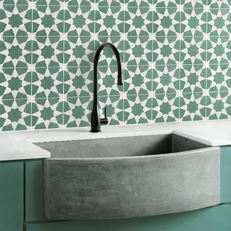Medina Hand Painted Star Tile - Bilden Home & Hardware Market
