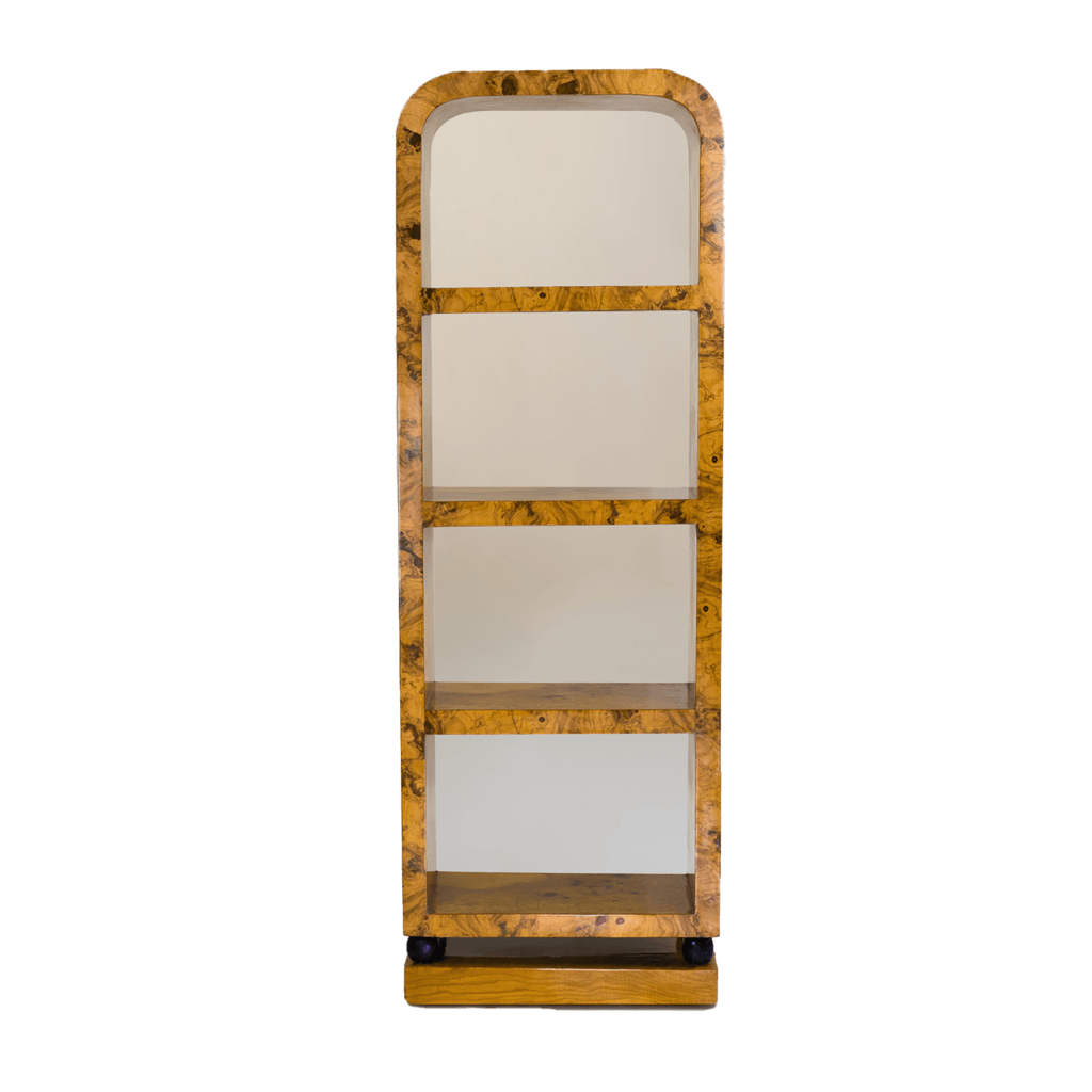 Burl Wood Bookcase