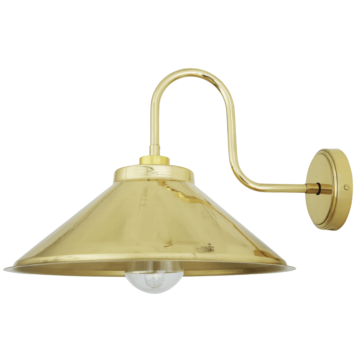 Nerissa Brass Swan Neck Wall - Bilden Home & Hardware Market
