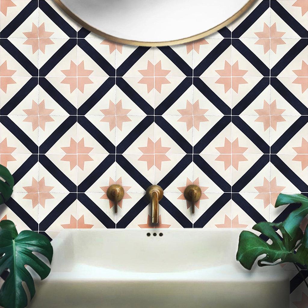 Nova Hand Painted Geometric Tile - Bilden Home & Hardware Market