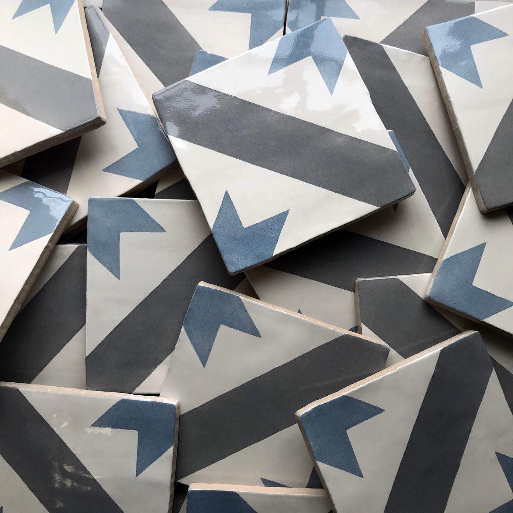 Nova Hand Painted Geometric Tile - Bilden Home & Hardware Market