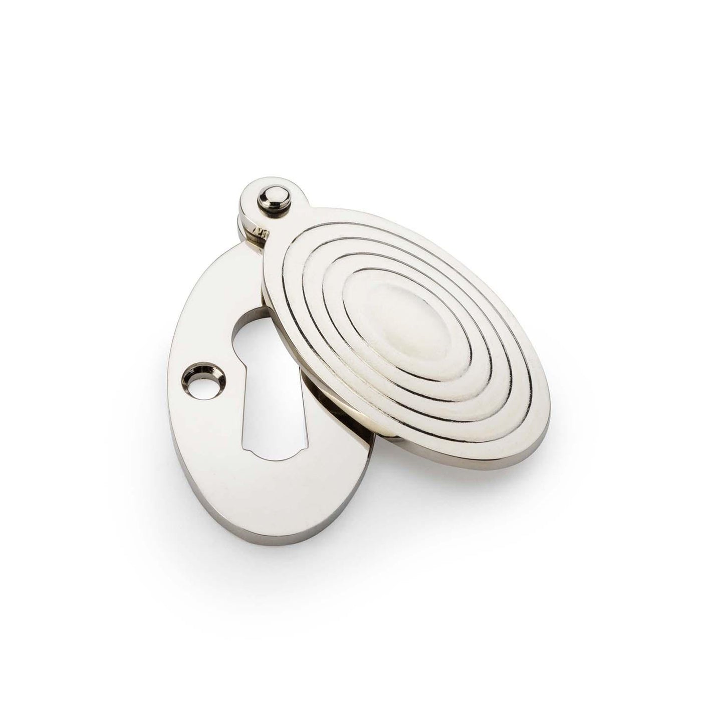 Oval Standard Profile Round Art Deco Keyhole Escutcheon - Bilden Home & Hardware Market