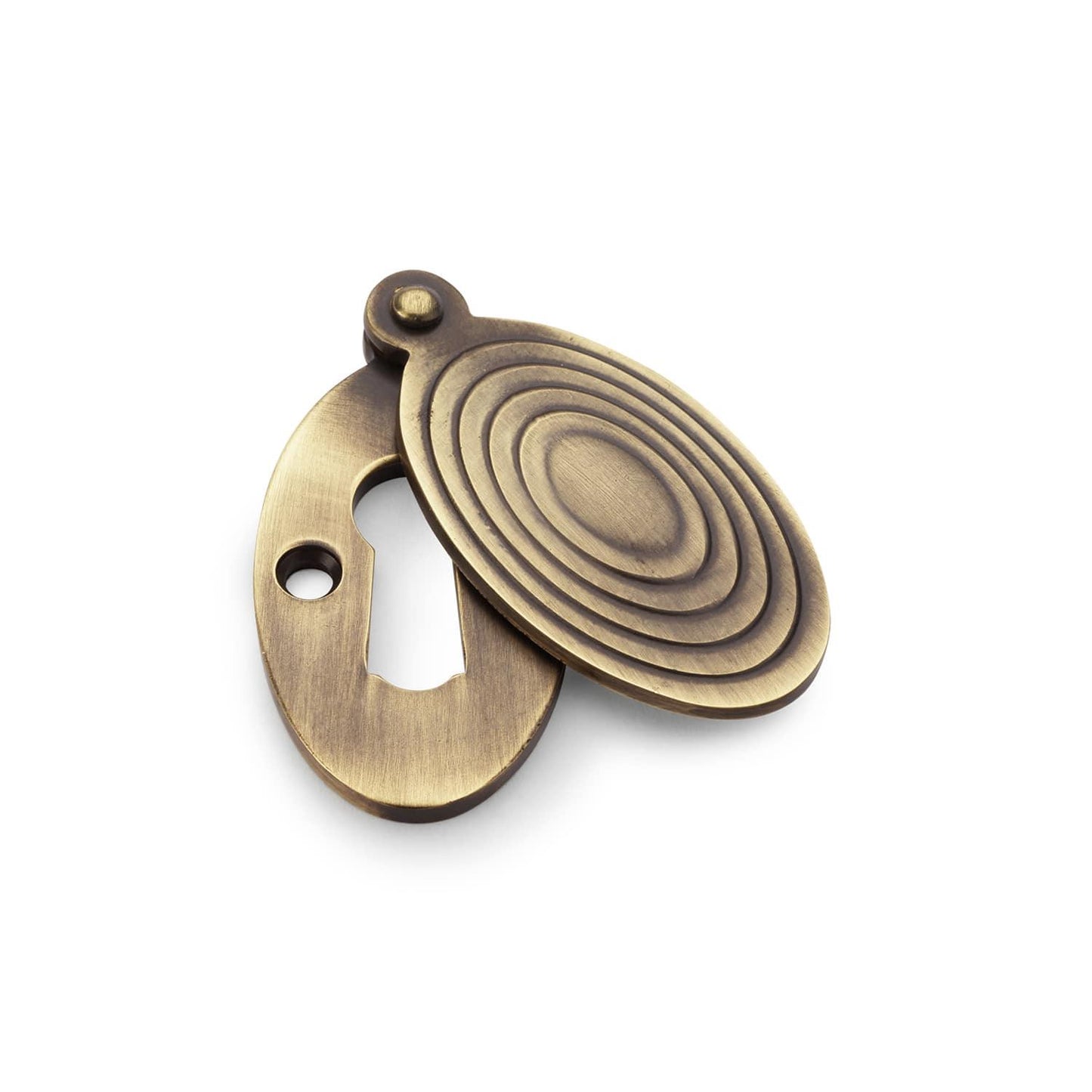 Oval Standard Profile Round Art Deco Keyhole Escutcheon - Bilden Home & Hardware Market