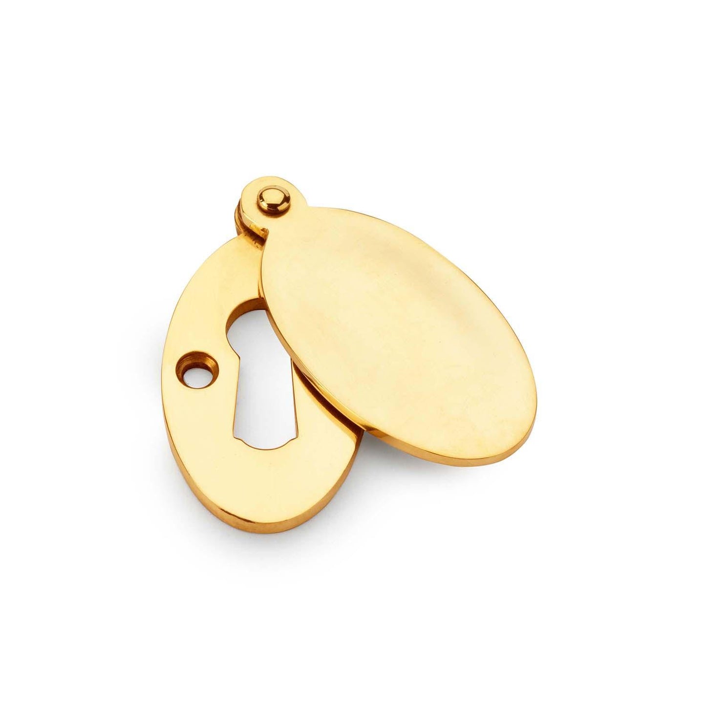 Oval Standard Profile Round Keyhole Escutcheon with Cover - Bilden Home & Hardware Market