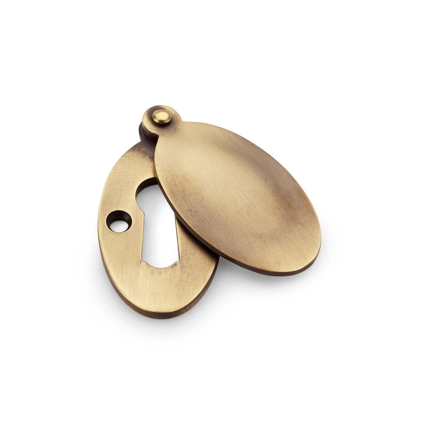 Oval Standard Profile Round Keyhole Escutcheon with Cover - Bilden Home & Hardware Market