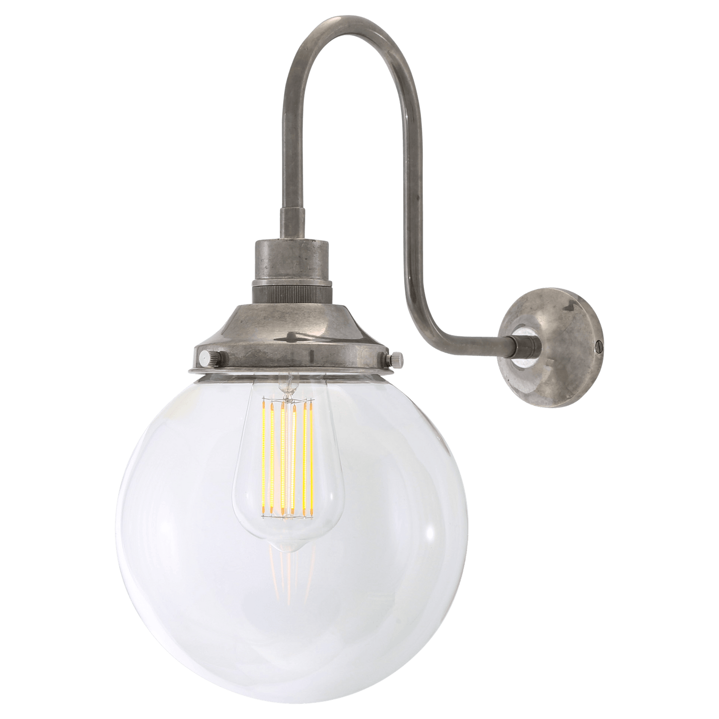 Riad Globe Swan Neck Wall Light - Bilden Home & Hardware Market