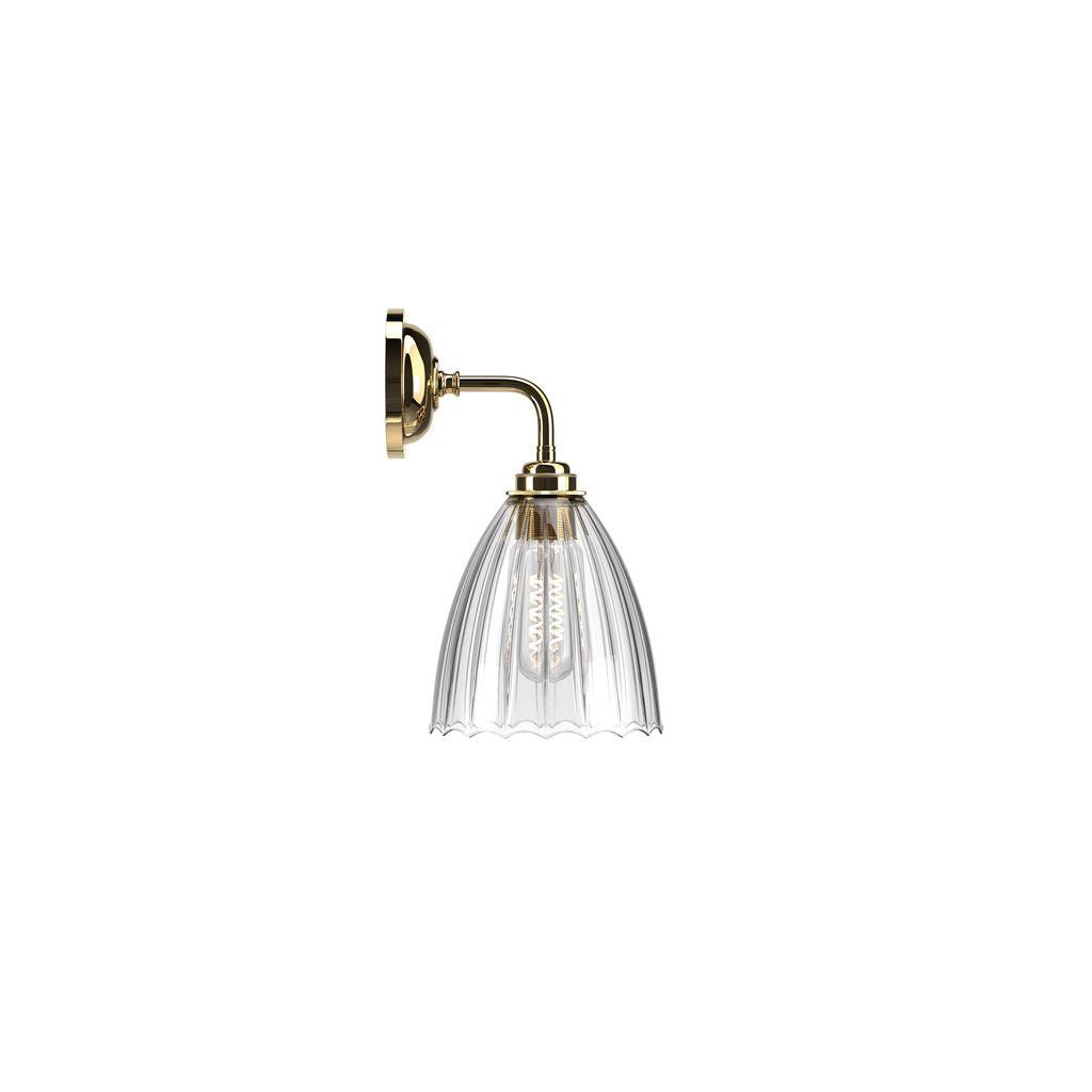 Ribbed Glass Contemporary Wall Light Ledbury - Bilden Home & Hardware Market
