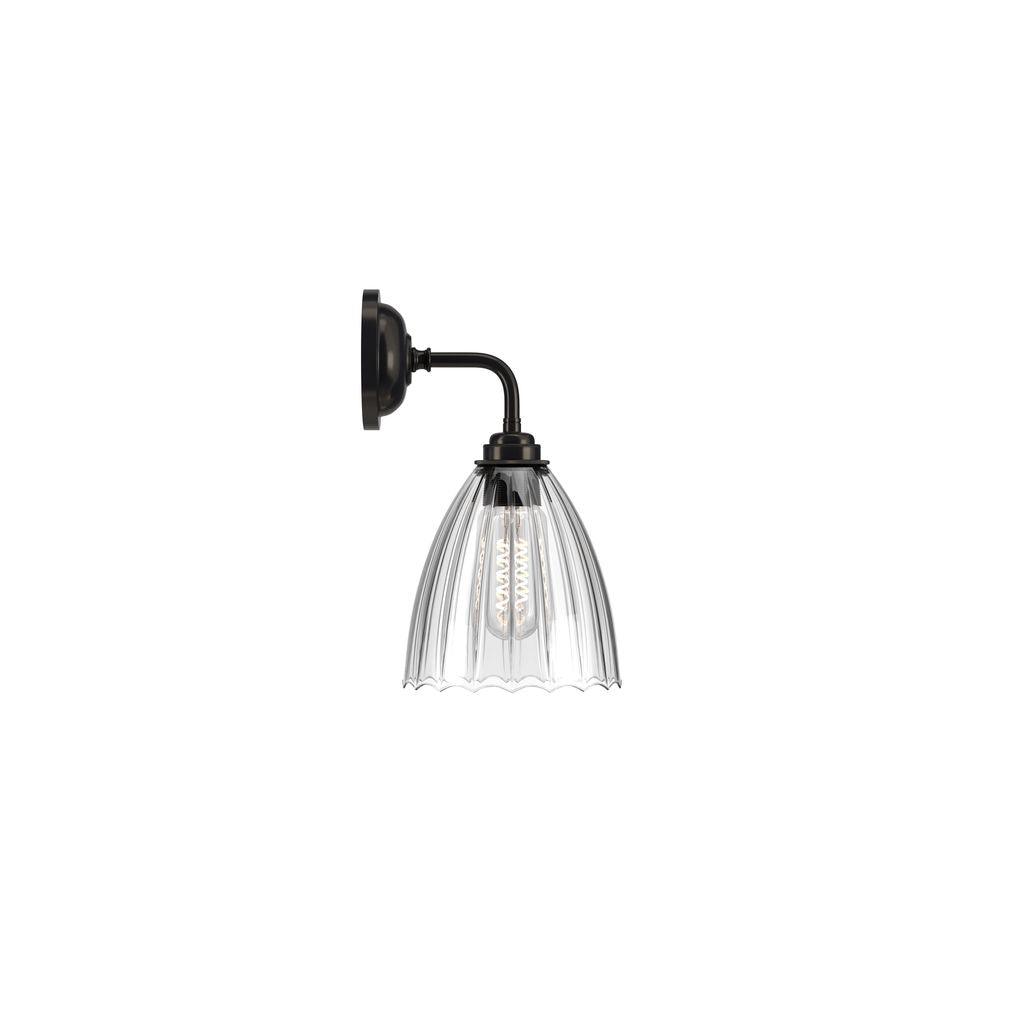 Ribbed Glass Contemporary Wall Light Ledbury - Bilden Home & Hardware Market