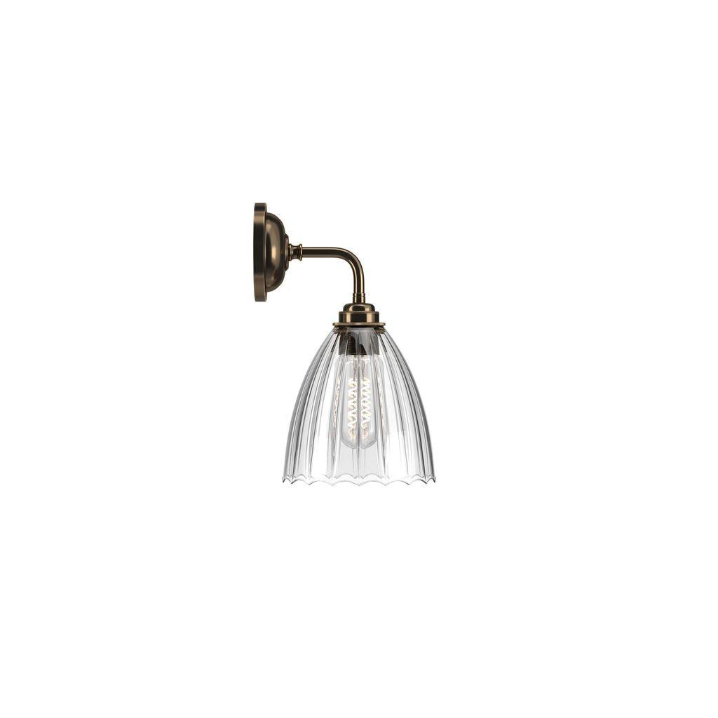 Ribbed Glass Contemporary Wall Light Ledbury - Bilden Home & Hardware Market