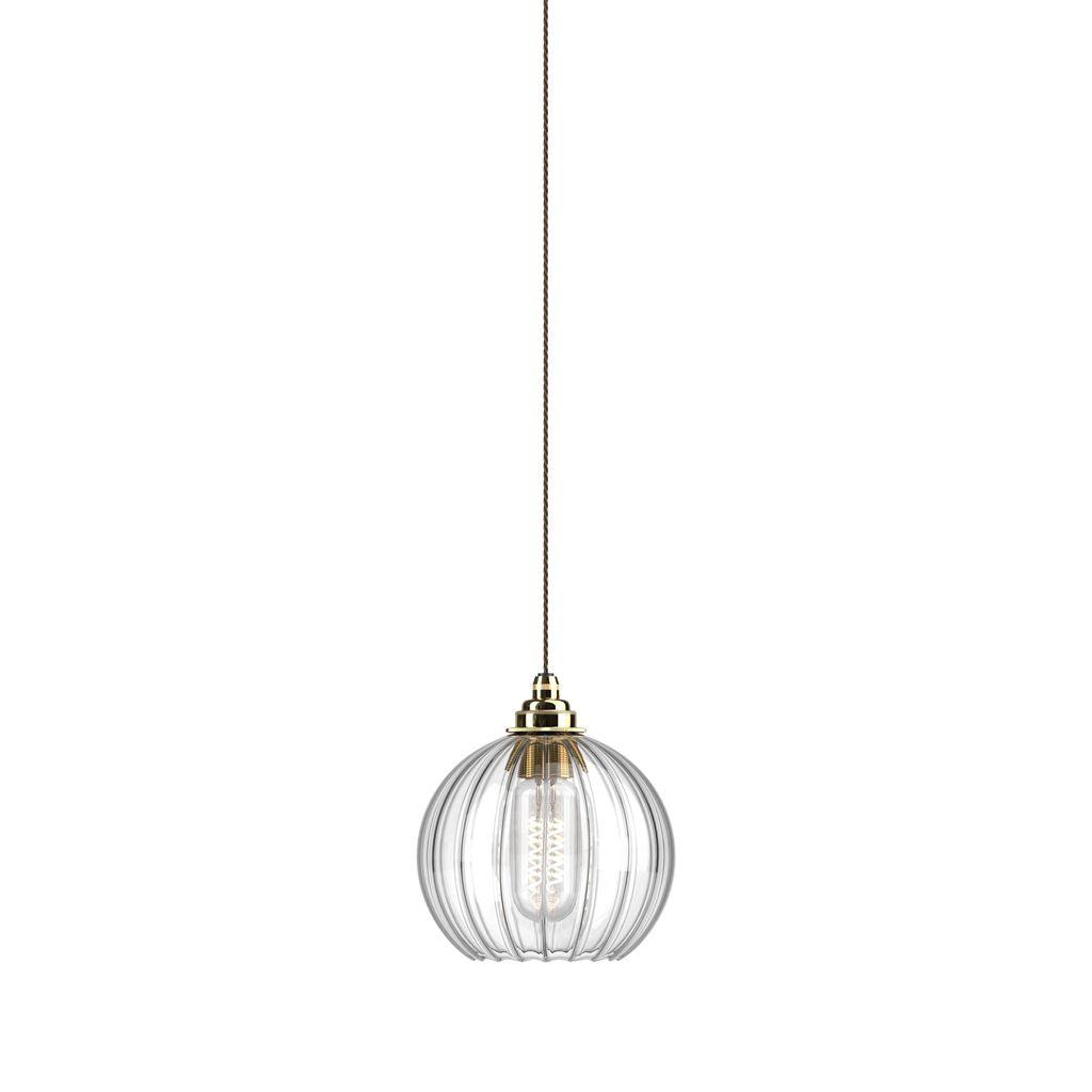 Ribbed Glass Globe Pendant Light Hereford - Bilden Home & Hardware Market