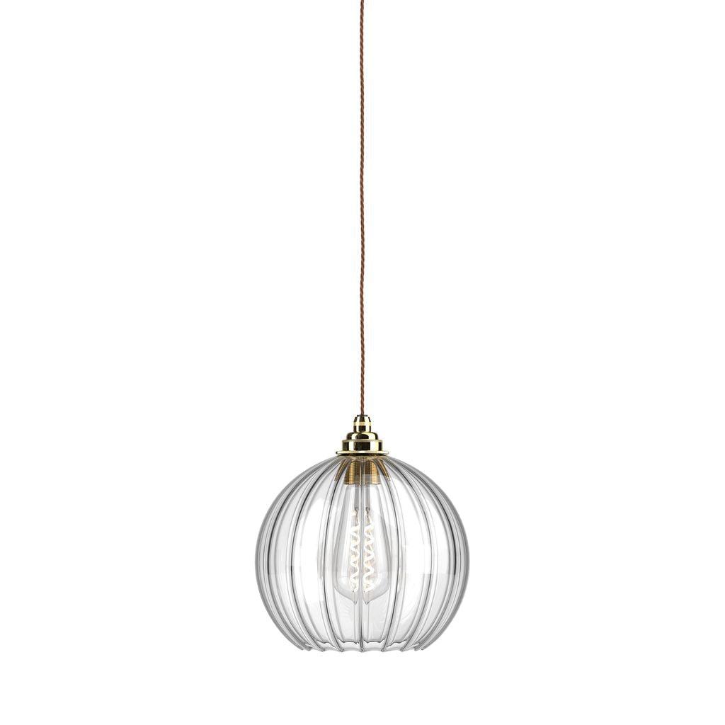 Ribbed Glass Globe Pendant Light Hereford - Bilden Home & Hardware Market