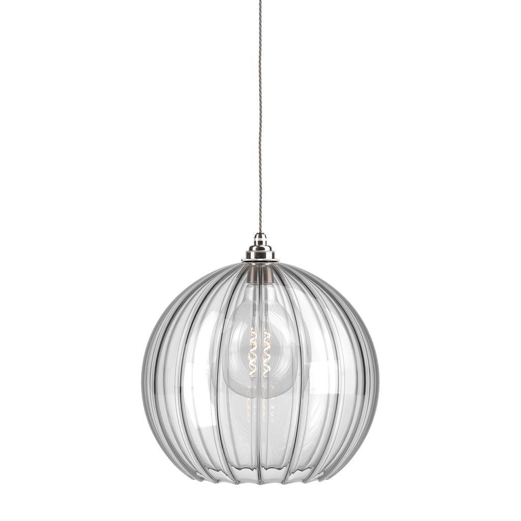 Ribbed Glass Globe Pendant Light Hereford - Bilden Home & Hardware Market