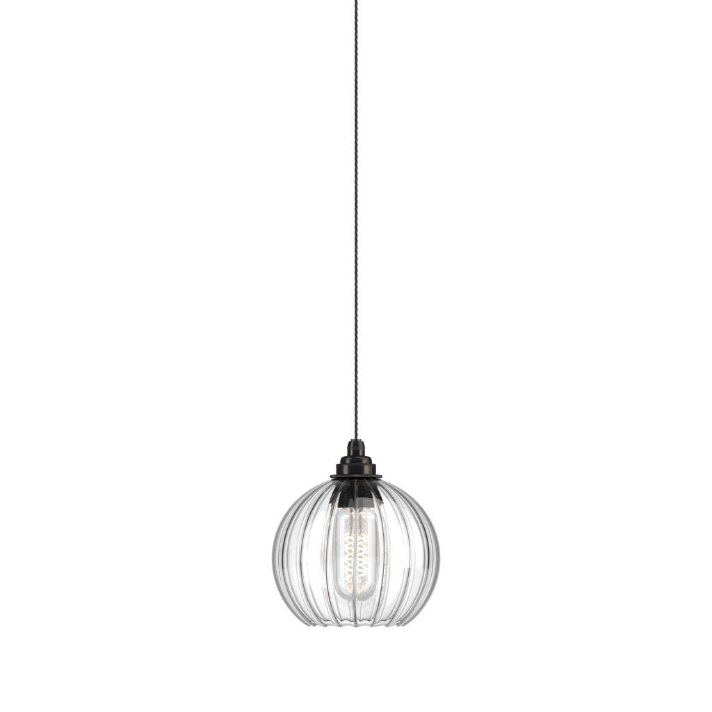 Ribbed Glass Globe Pendant Light Hereford - Bilden Home & Hardware Market