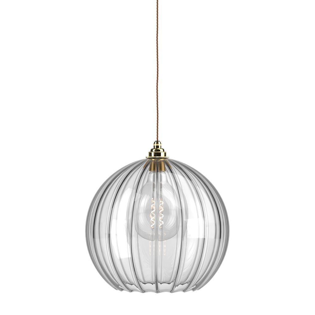 Ribbed Glass Globe Pendant Light Hereford - Bilden Home & Hardware Market
