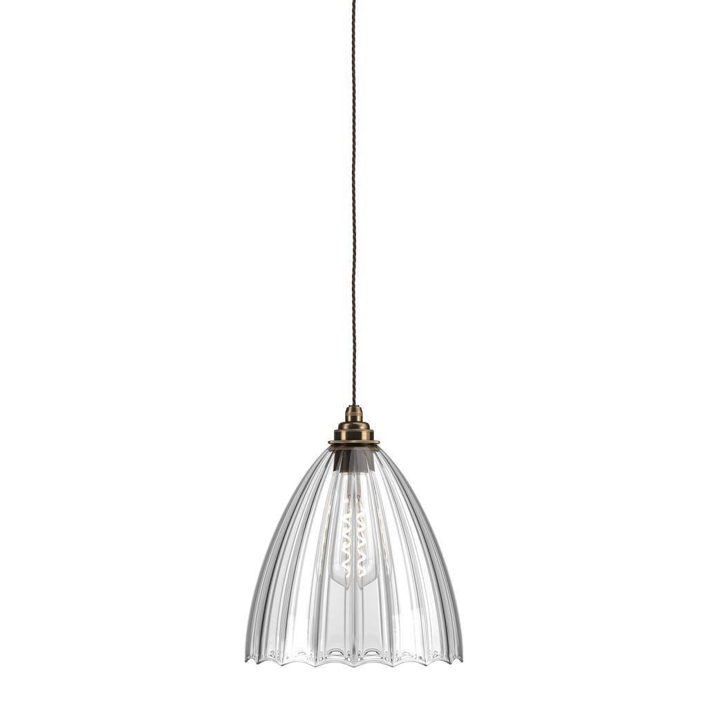Ribbed Glass Pendant Light Ledbury - Bilden Home & Hardware Market