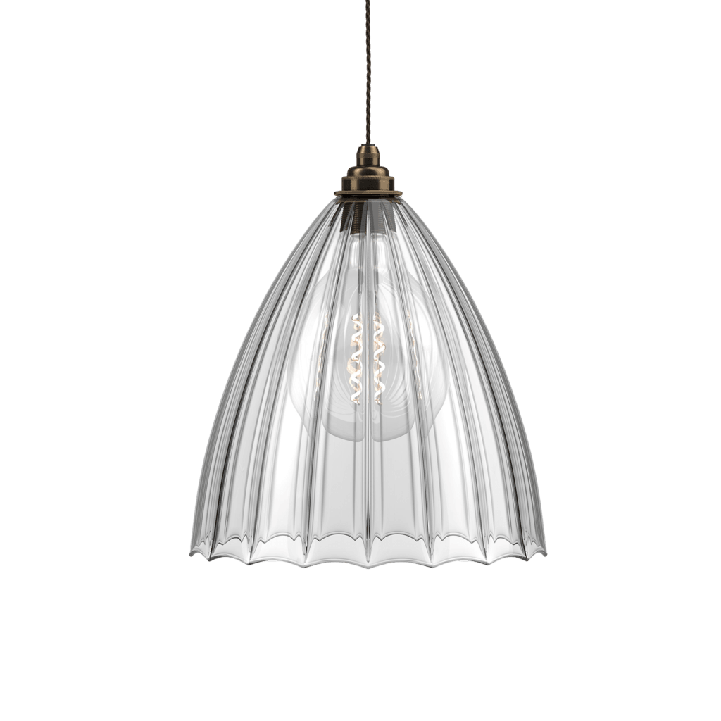 Ribbed Glass Pendant Light Ledbury - Bilden Home & Hardware Market