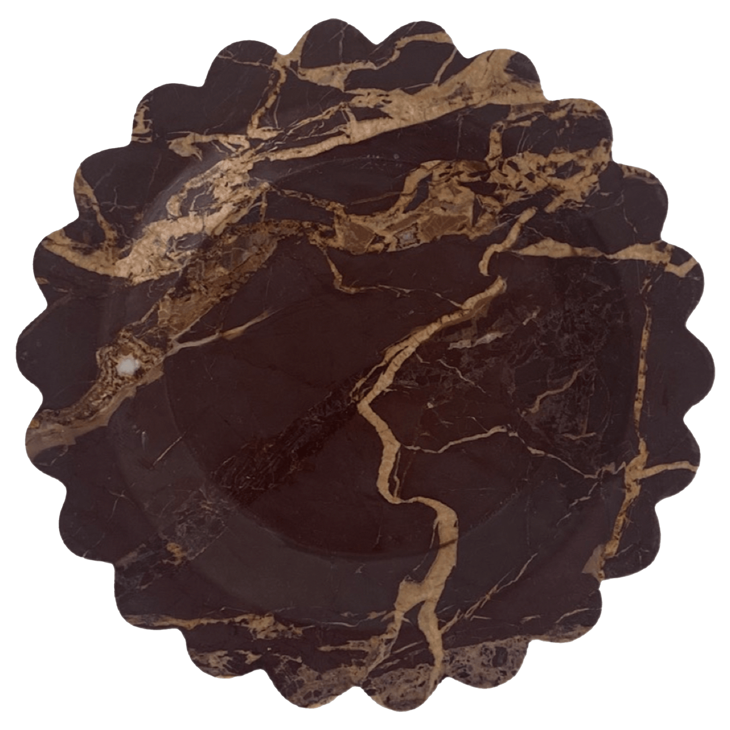 Round Scallop Marble Tray - Bilden Home & Hardware Market