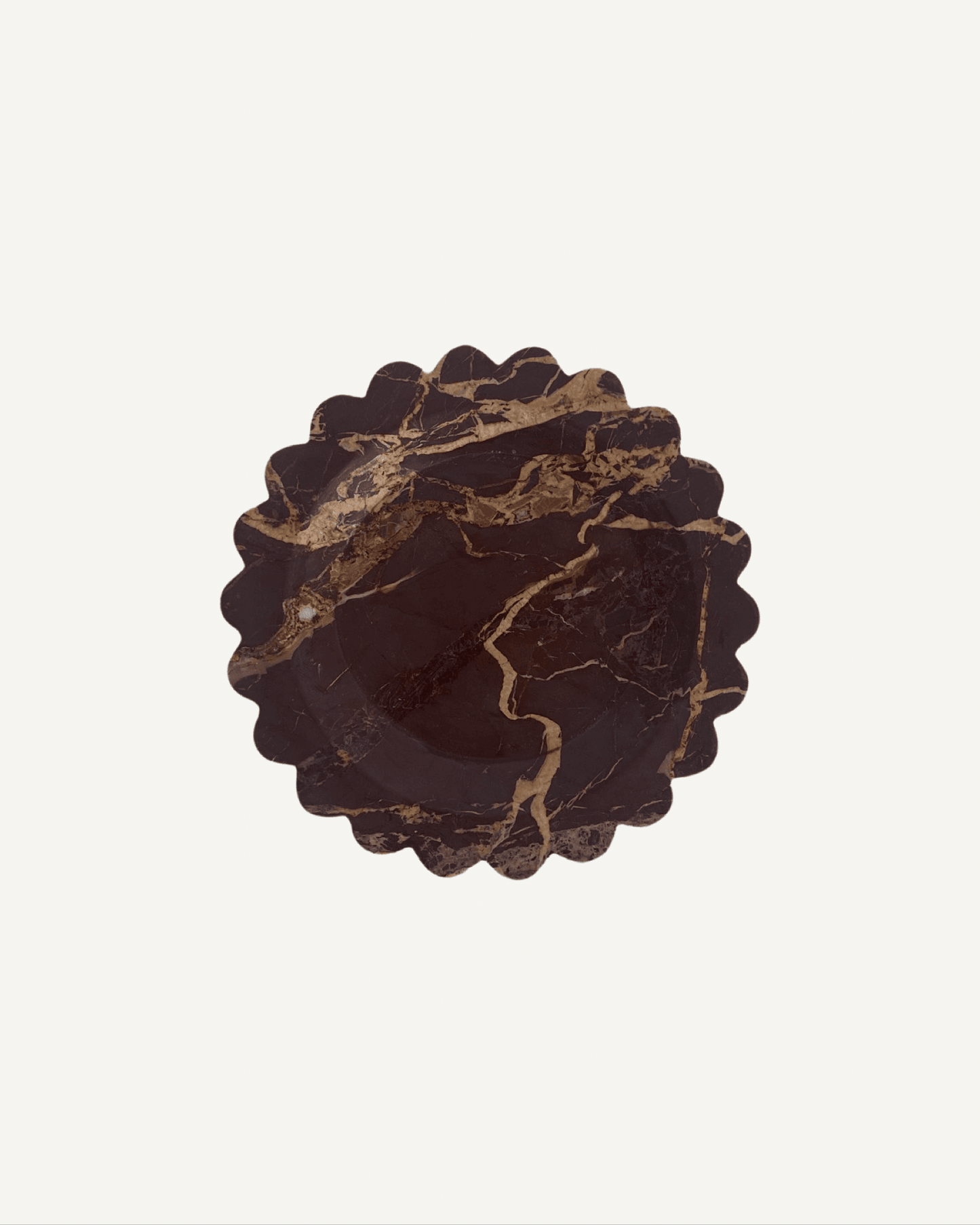 Round Scallop Marble Tray - Bilden Home & Hardware Market