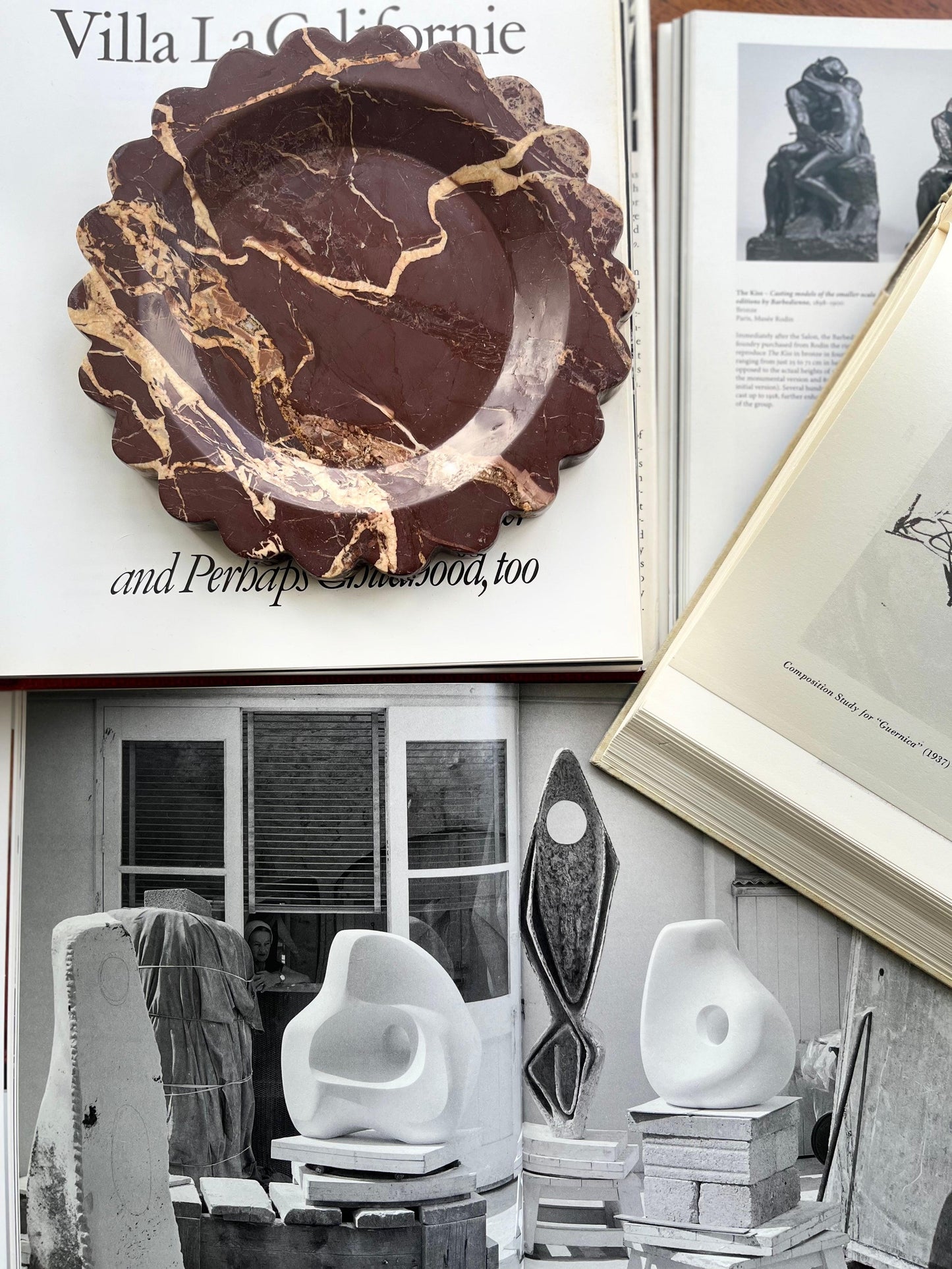 Round Scallop Marble Tray - Bilden Home & Hardware Market