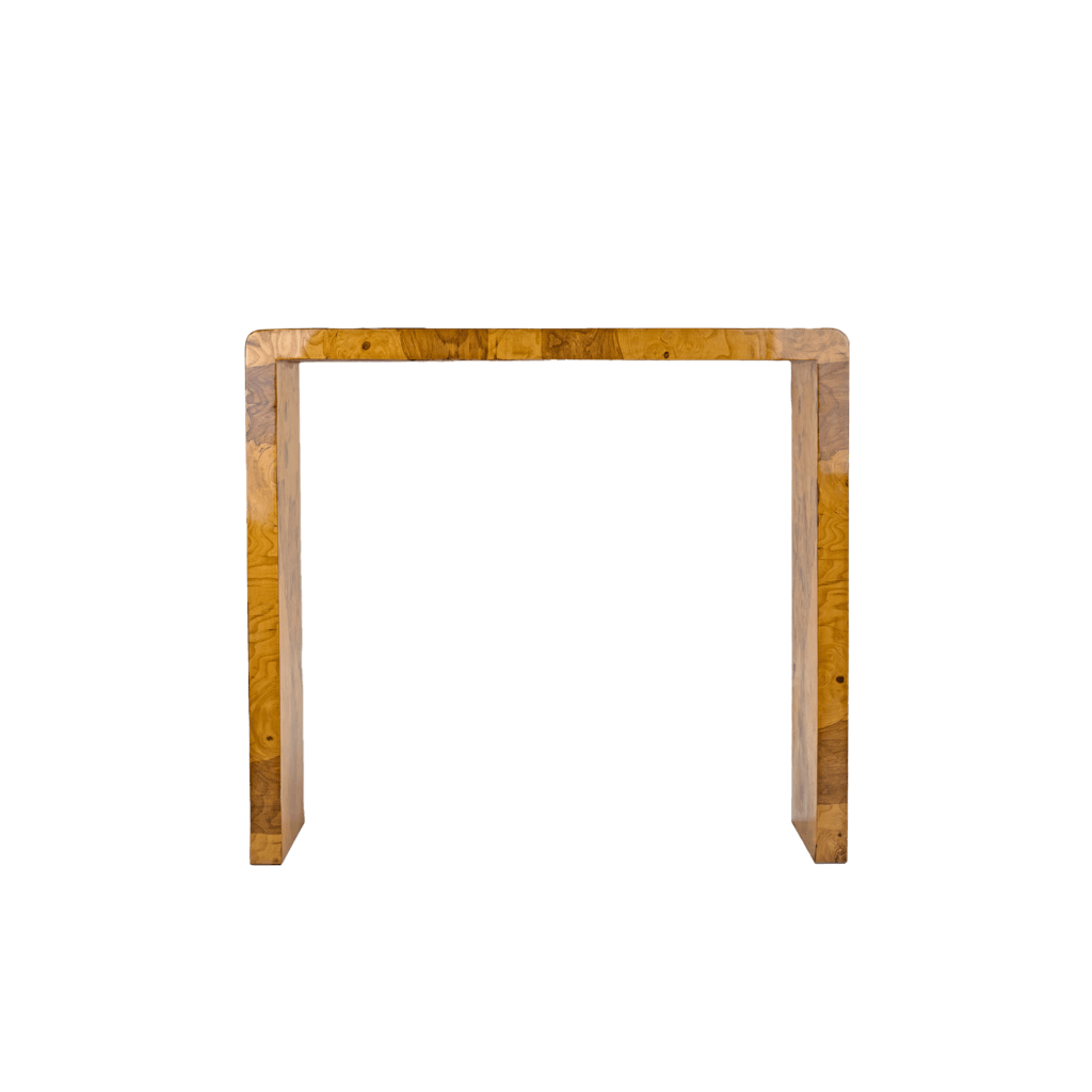 Sans Serif Burl Wood Console Desk - Bilden Home & Hardware Market