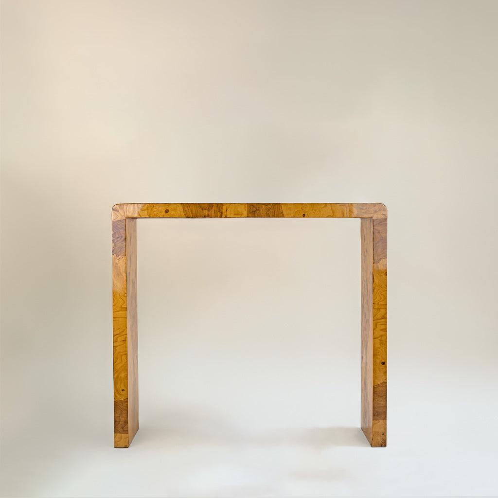 Sans Serif Burl Wood Console Desk - Bilden Home & Hardware Market