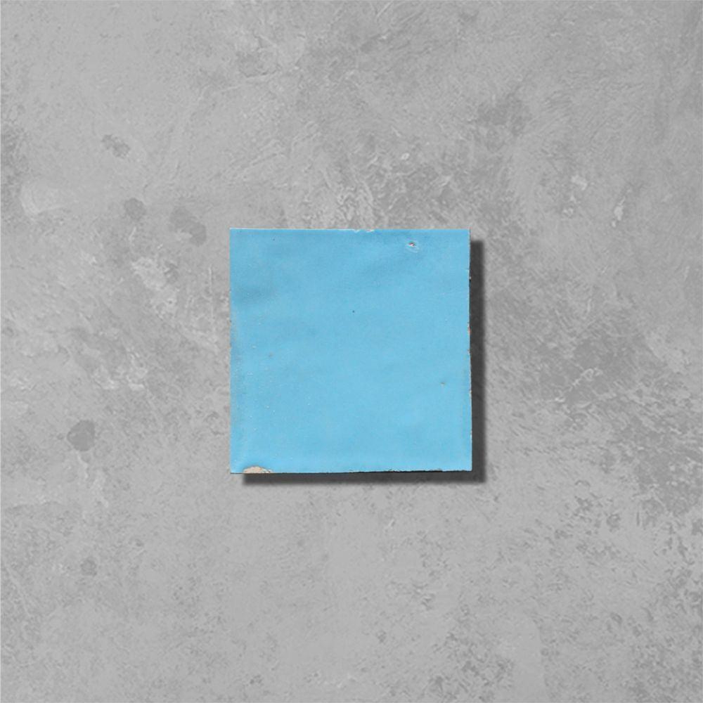 Sky Blue Square Zellige Tile - Bilden Home & Hardware Market