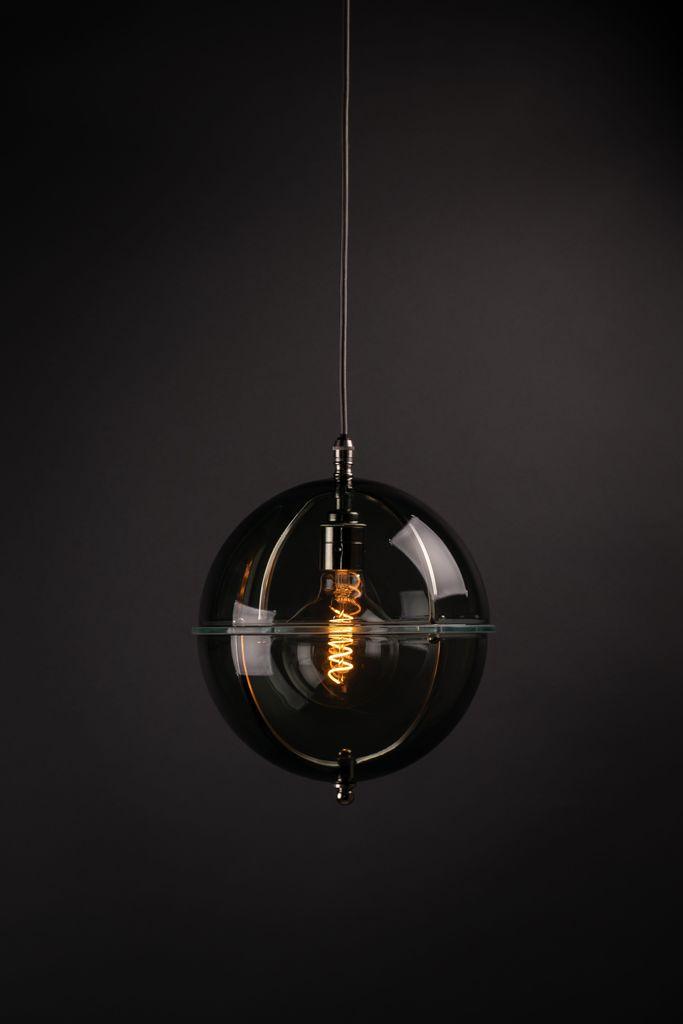 Smoked Glass Globe Pendant Light Grafton - Bilden Home & Hardware Market