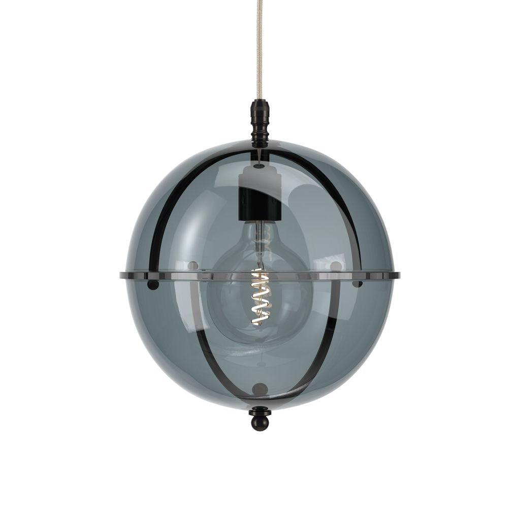 Smoked Glass Globe Pendant Light Grafton - Bilden Home & Hardware Market