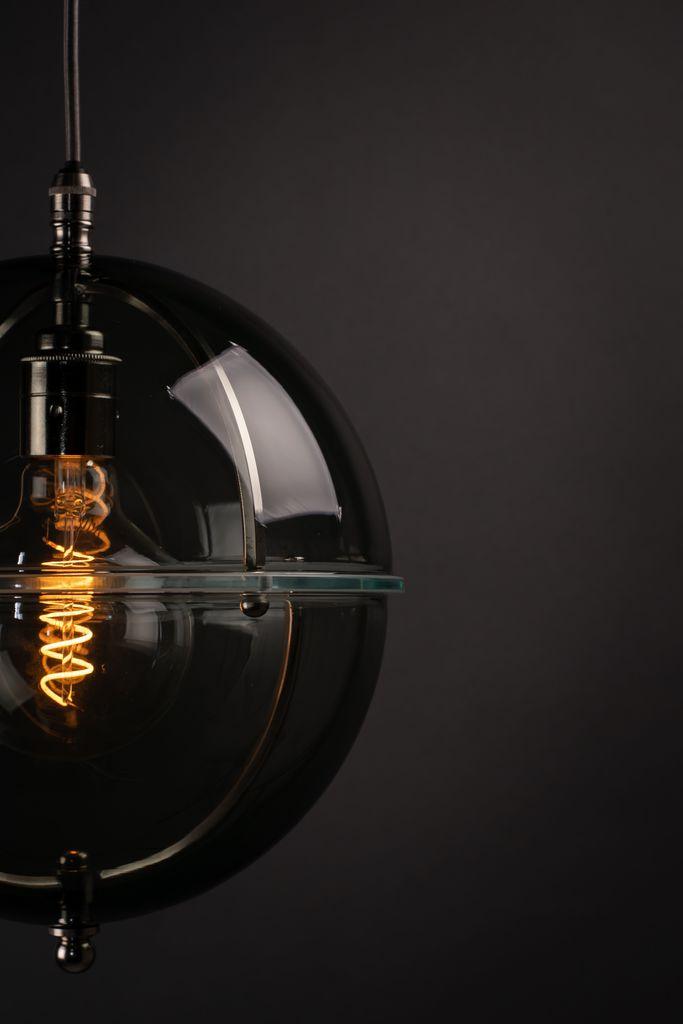Smoked Glass Globe Pendant Light Grafton - Bilden Home & Hardware Market