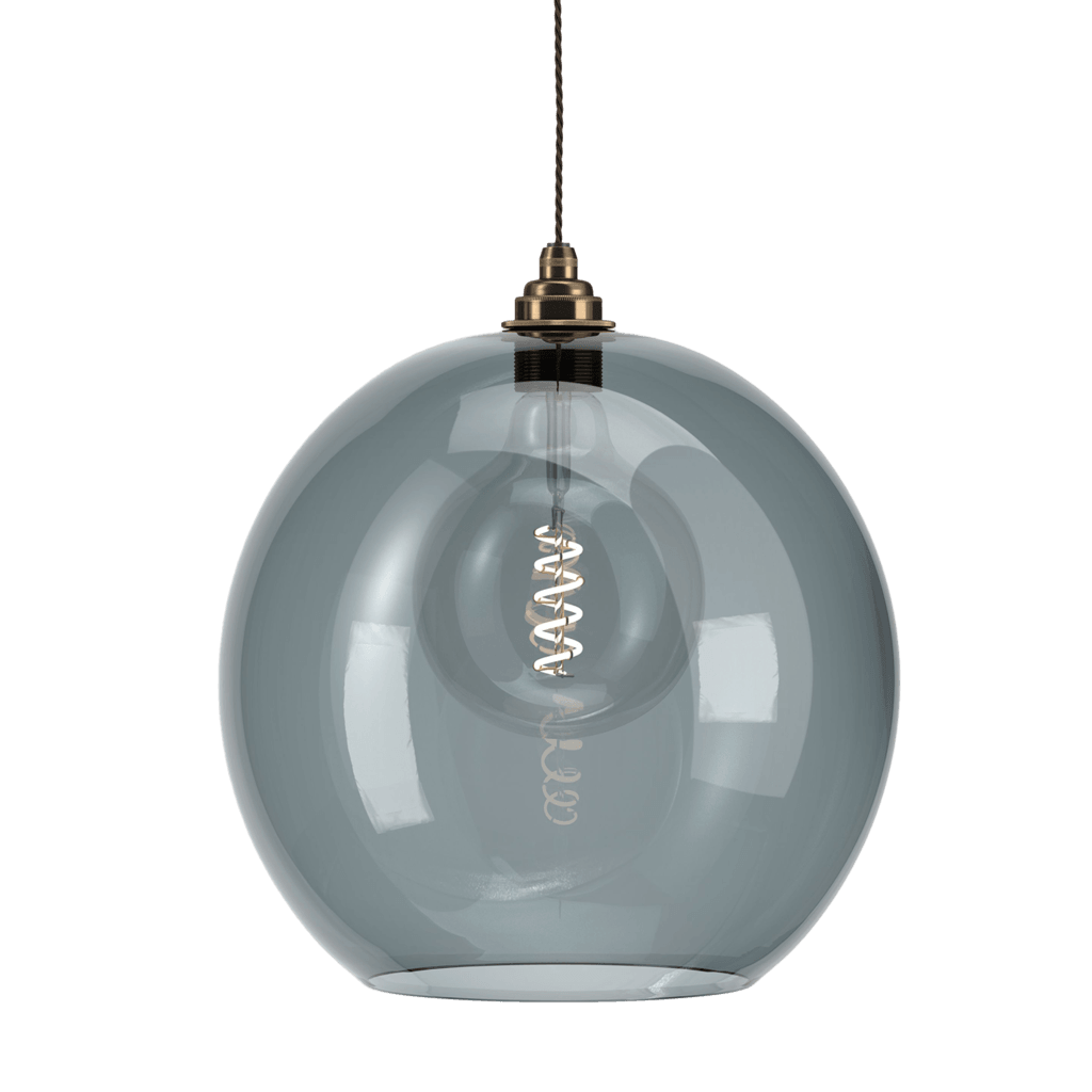 Smoked Glass Globe Pendant Light Hereford - Bilden Home & Hardware Market