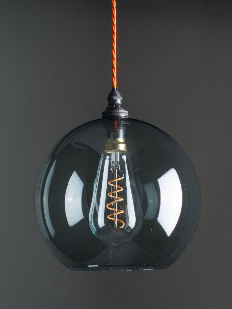Smoked Glass Globe Pendant Light Hereford - Bilden Home & Hardware Market