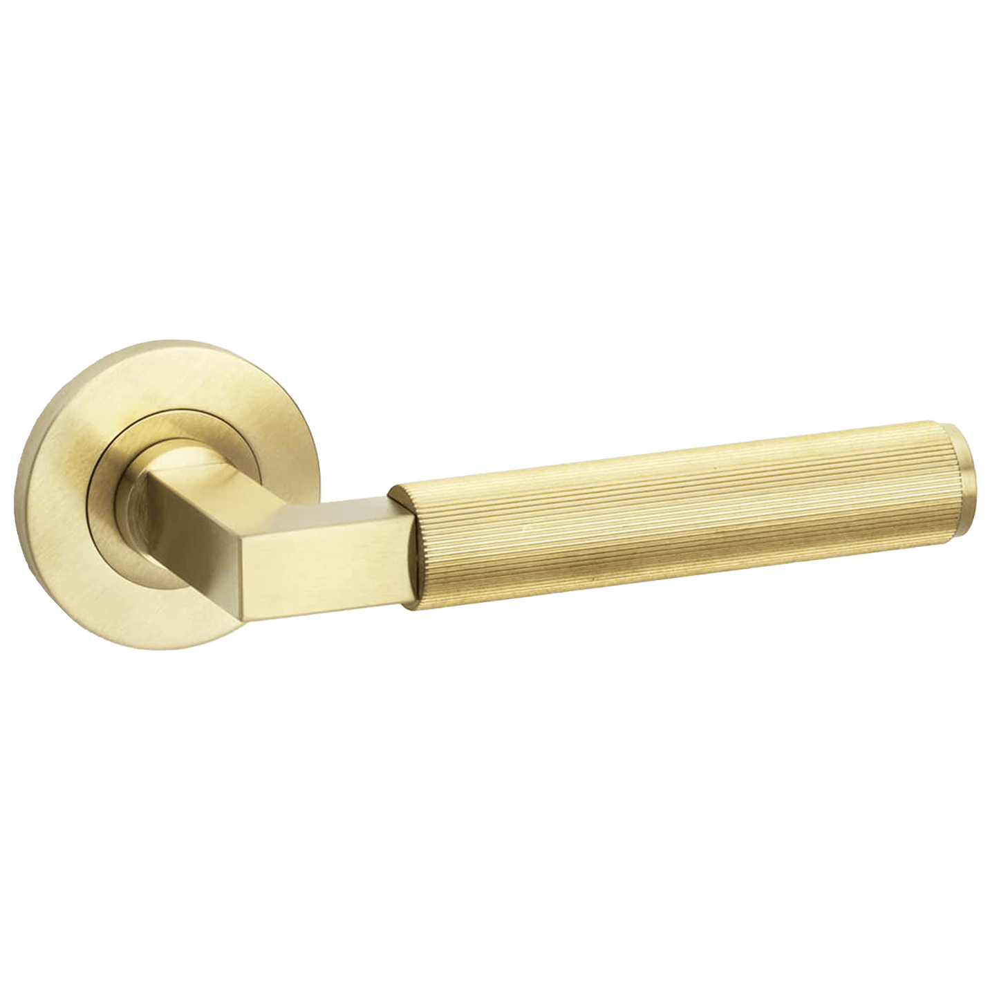 Solid Brass Reeded Door Handle - Bilden Home & Hardware Market