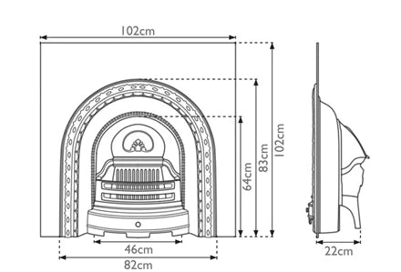 Victorian Cast Iron Fireplace Insert - Bilden Home & Hardware Market