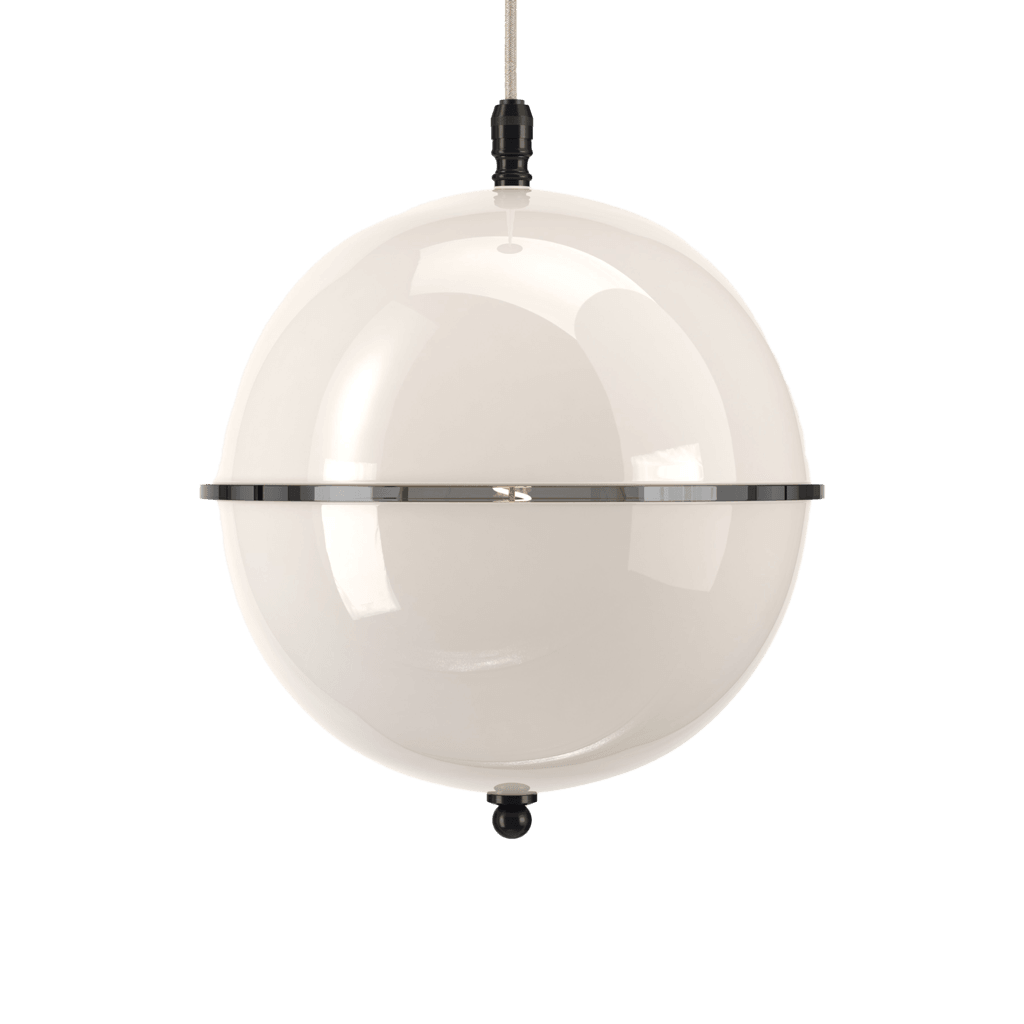 White Glass Globe Pendant Light Grafton - Bilden Home & Hardware Market