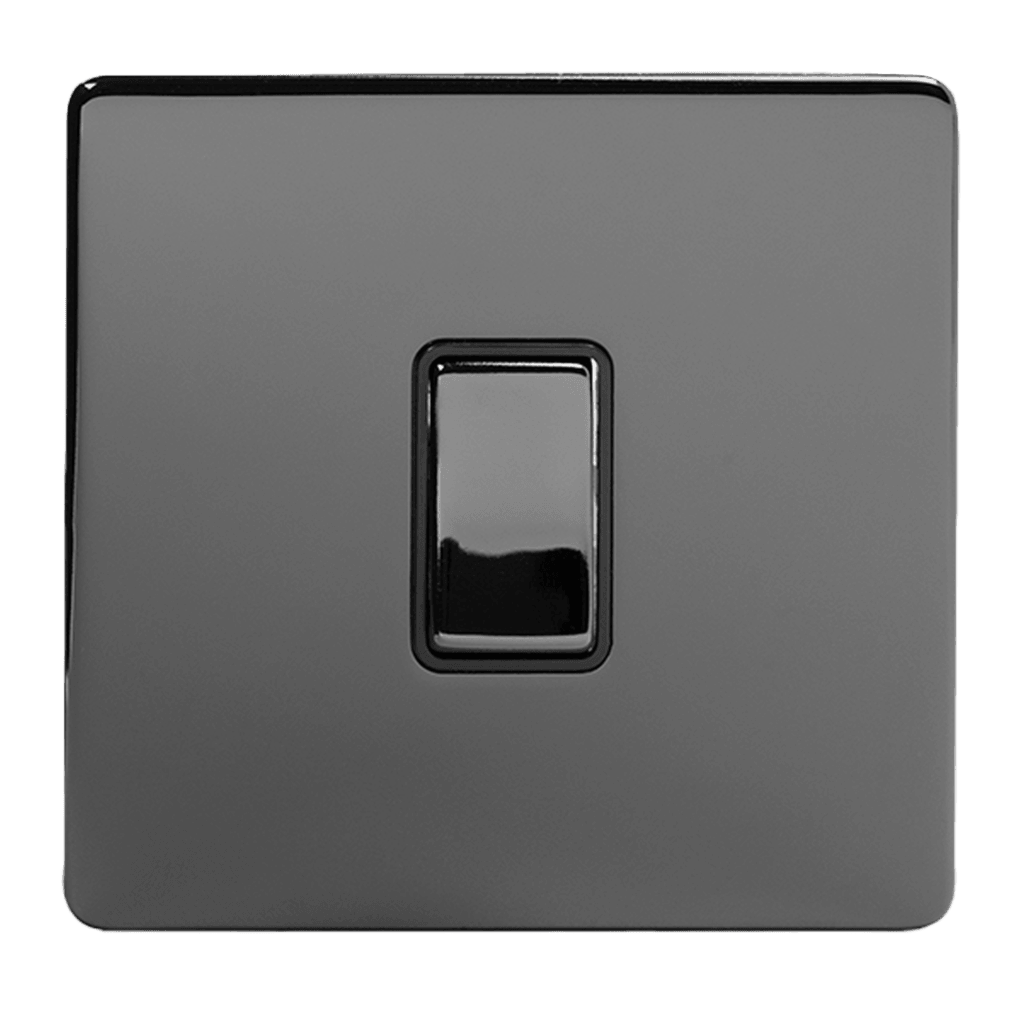1 Gang Rocker Light Switch Black Nickel - Bilden Home & Hardware Market