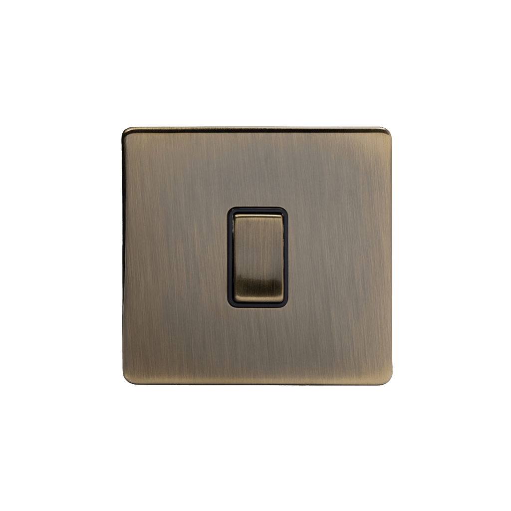 1 Gang Rocker Smart Light Switch Aged Brass - Bilden Home & Hardware Market