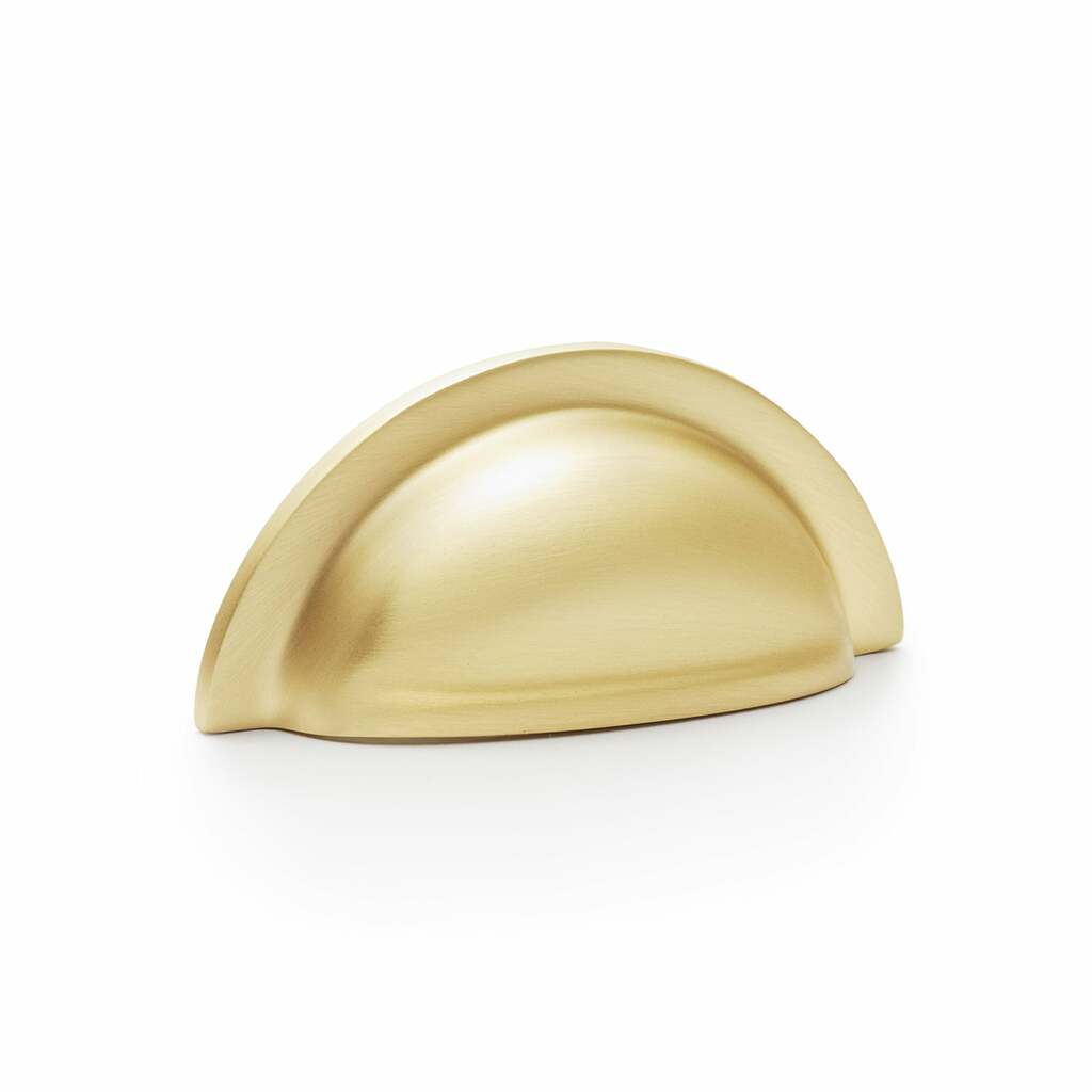 Brass Cup Pull Handle Satin brass