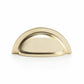 Brass Cup Pull Handle Polished brass