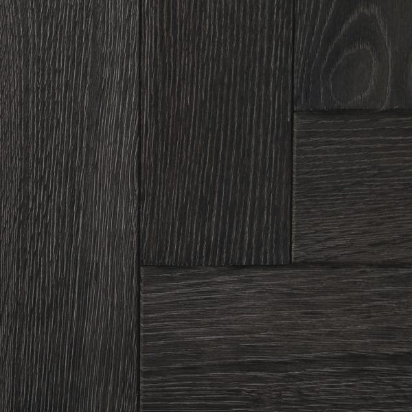 Burnt Slate Oak Parquet Flooring | Engineered Oak Wood Parquet Floor